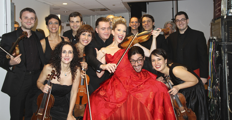 With Il Complesso Barocco backstage at Carnegie Hall 